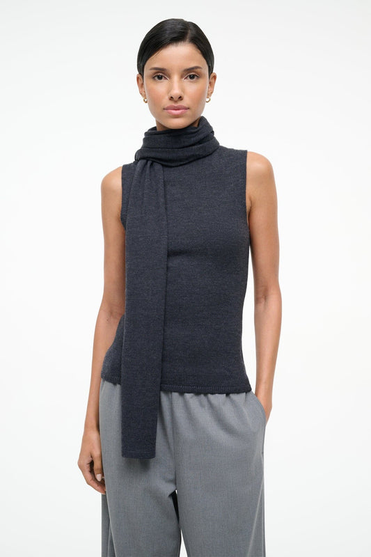 STAUD Sale Canal Top Charcoal