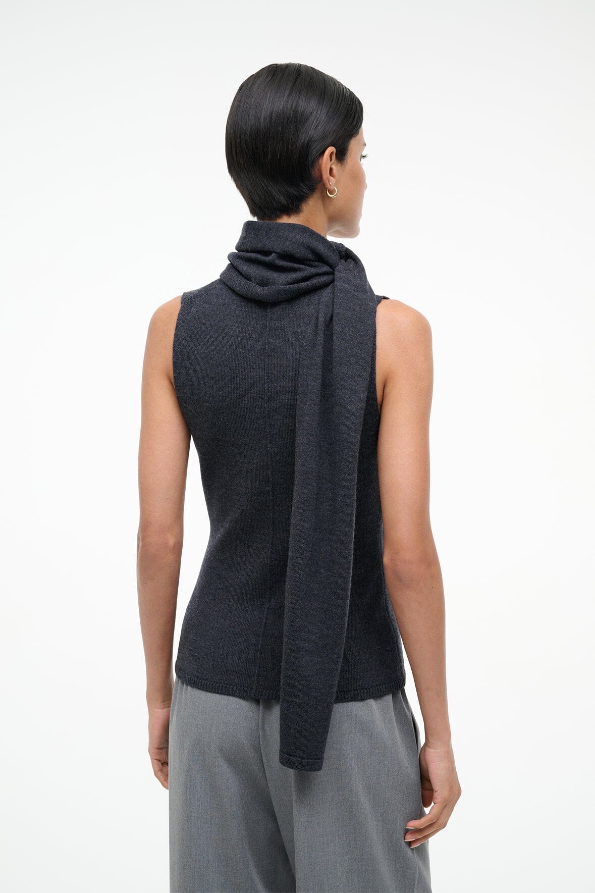 STAUD Sale Canal Top Charcoal