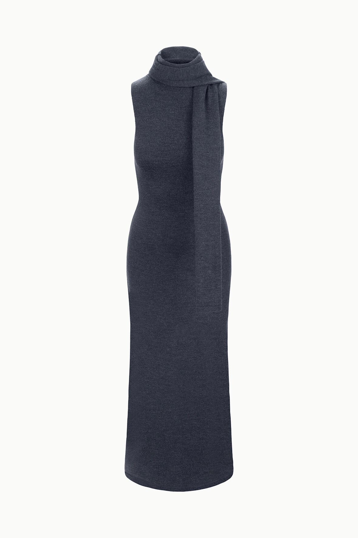 STAUD Sale Canal Midi Dress Charcoal