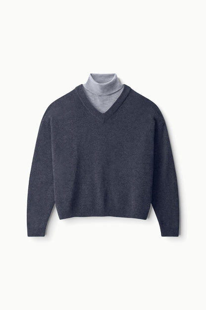 STAUD Sale Doris Cashmere Sweater Charcoal