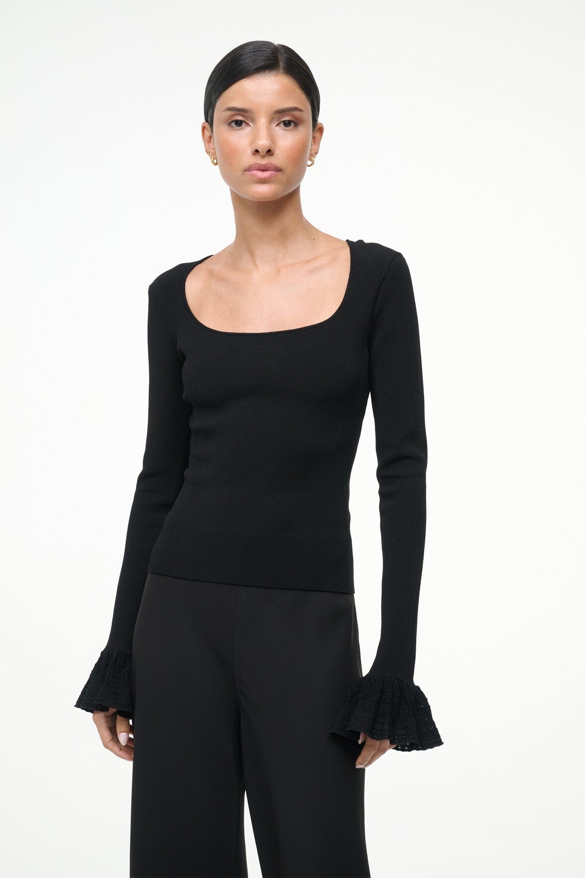 STAUD Sale Shelley Top Black