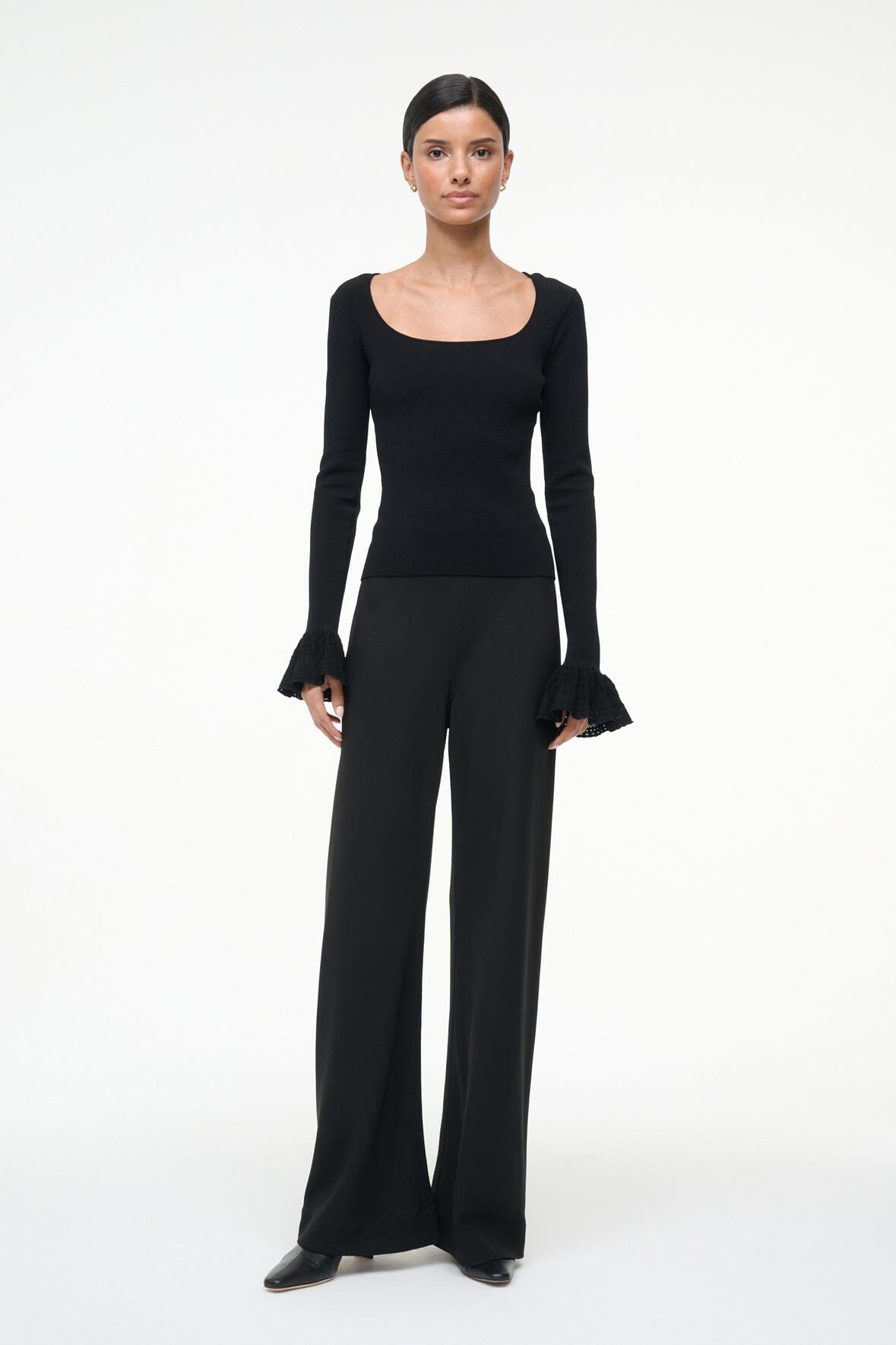 STAUD Sale Shelley Top Black