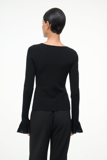 STAUD Sale Shelley Top Black