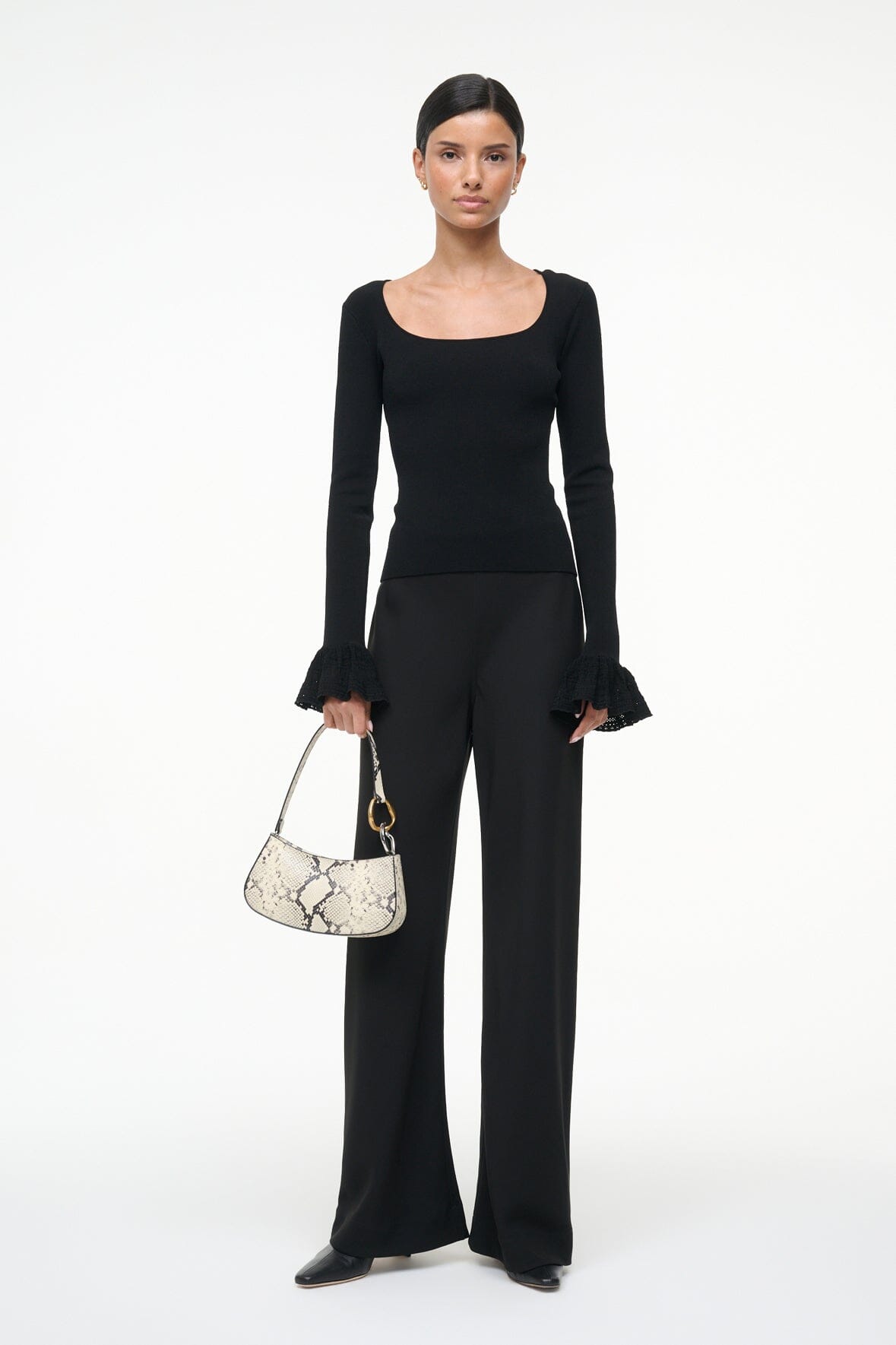STAUD Sale Shelley Top Black