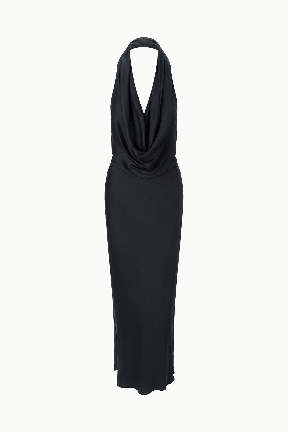 STAUD Clothing Poppi Silk Dress Black