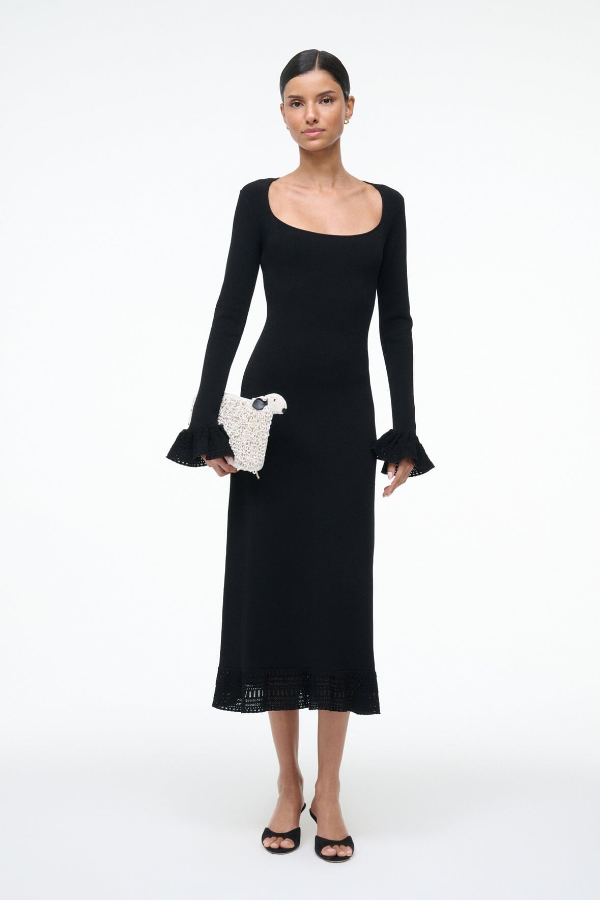STAUD Sale Shelley Dress Black