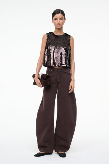 STAUD Sale Seraphina Top Espresso Black