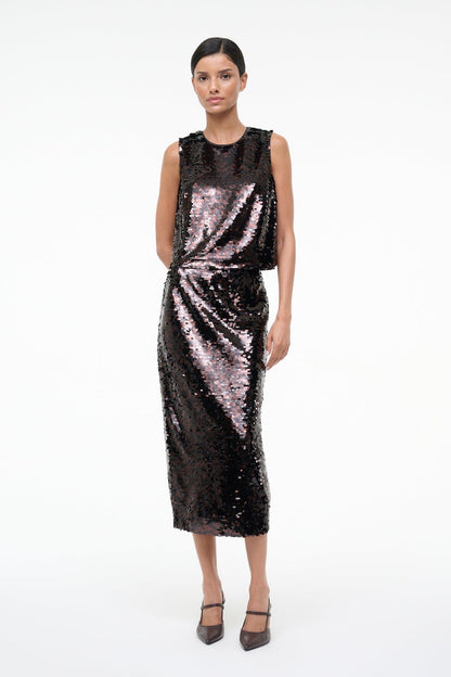 STAUD Sale Ciara Skirt Espresso Black