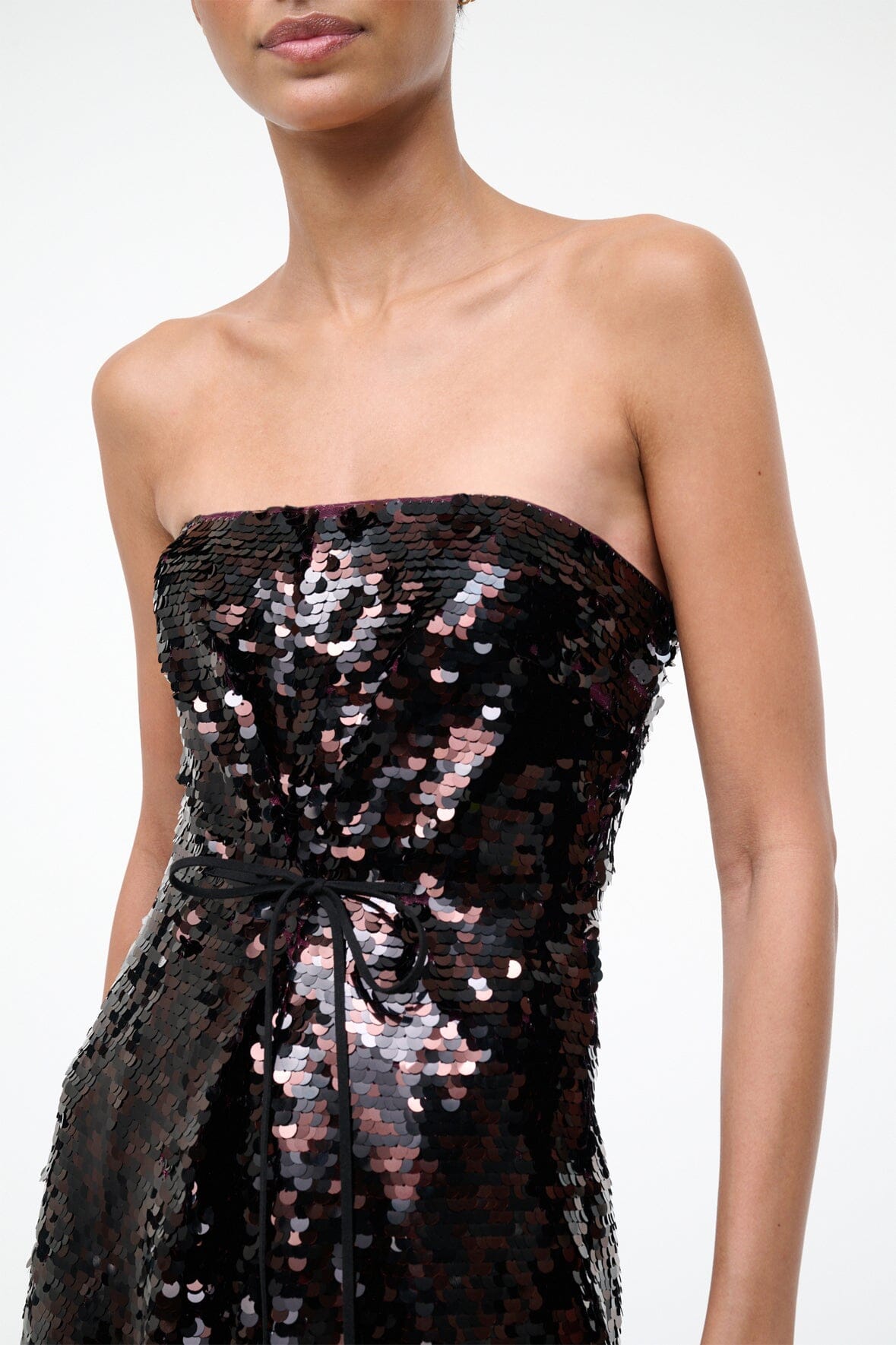 STAUD Sale Cece Dress Espresso Black