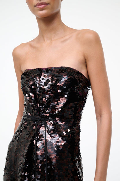 STAUD Sale Cece Dress Espresso Black