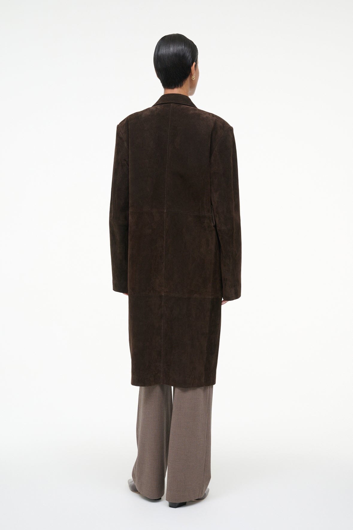 STAUD Sale Sabine Suede Jacket Espresso