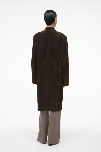 STAUD Sale Sabine Suede Jacket Espresso