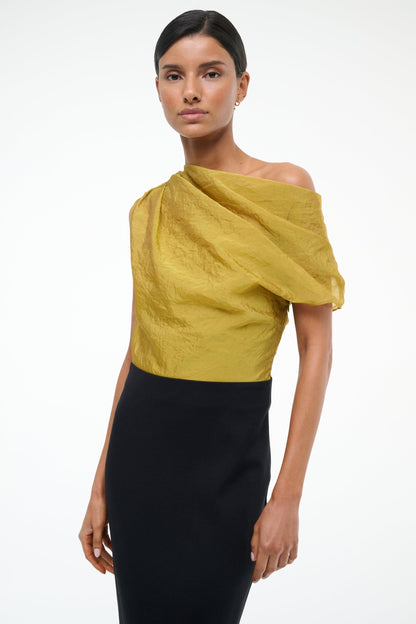 STAUD Sale Topaz Dress Chartreuse/Black