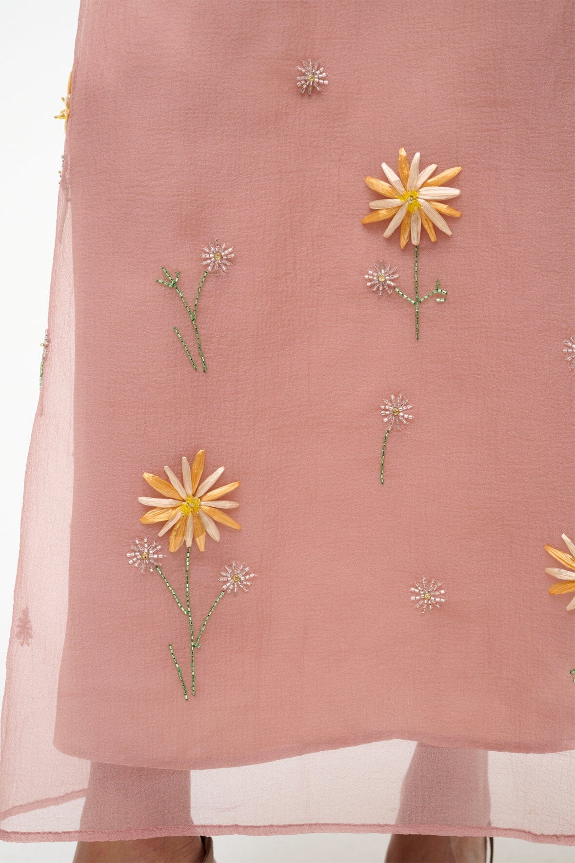 STAUD Sale Albee Dress In Dahlia Daydream Pink - Organza Evening Gown