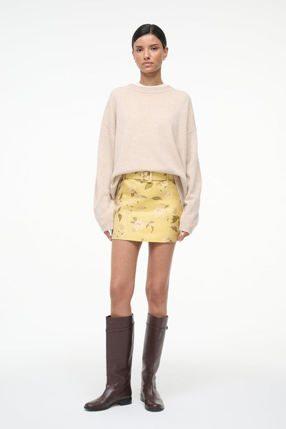 STAUD Sale Reese Skirt Wildflowers