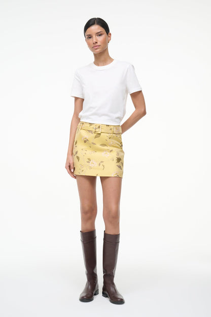STAUD Sale Reese Skirt Wildflowers