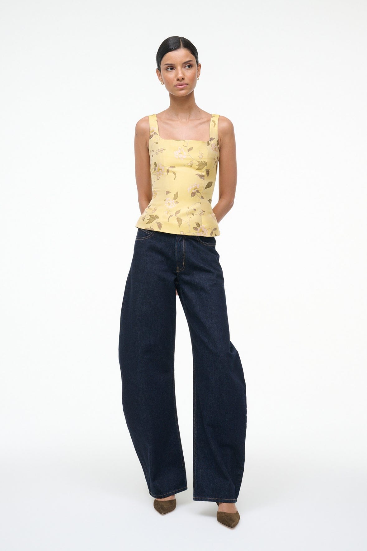 STAUD Sale Jeanette Top Wildflowers