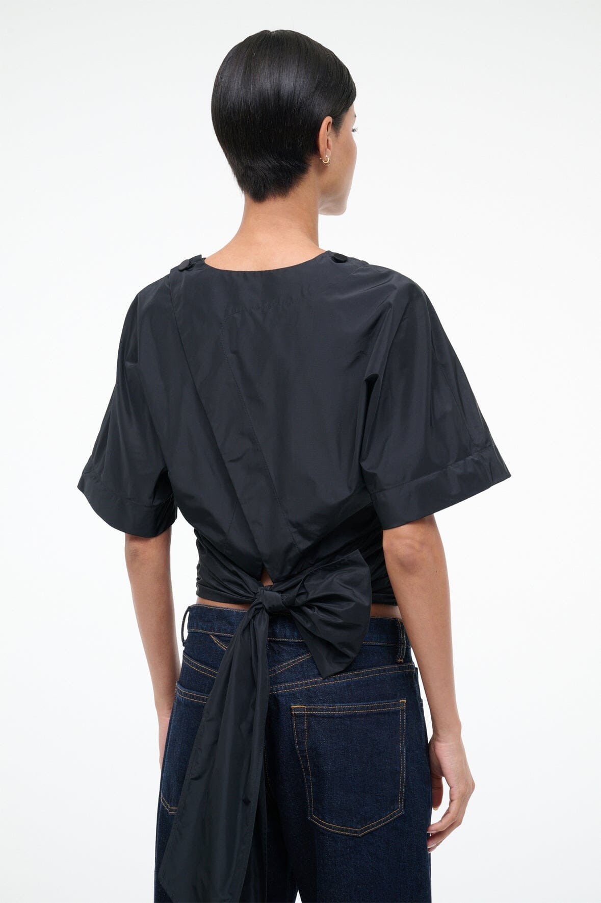 STAUD Sale Michelina Top Black