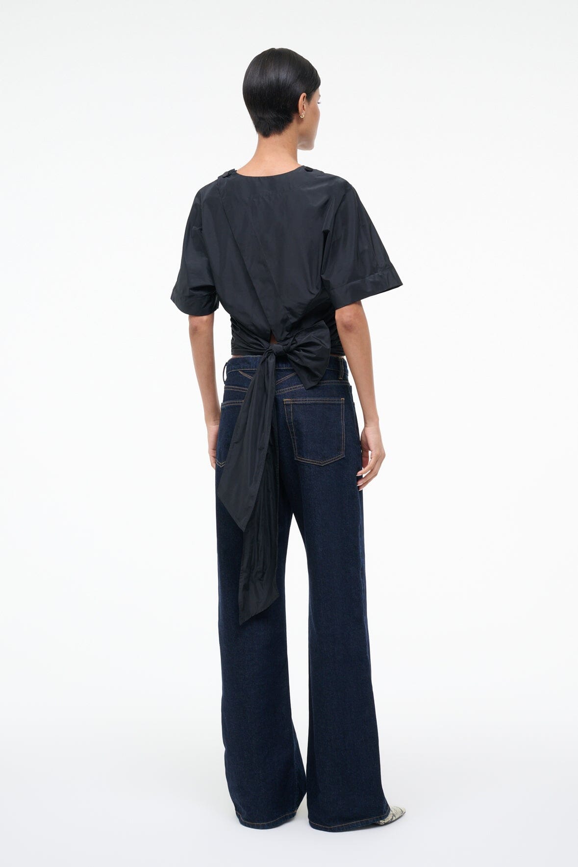 STAUD Sale Michelina Top Black