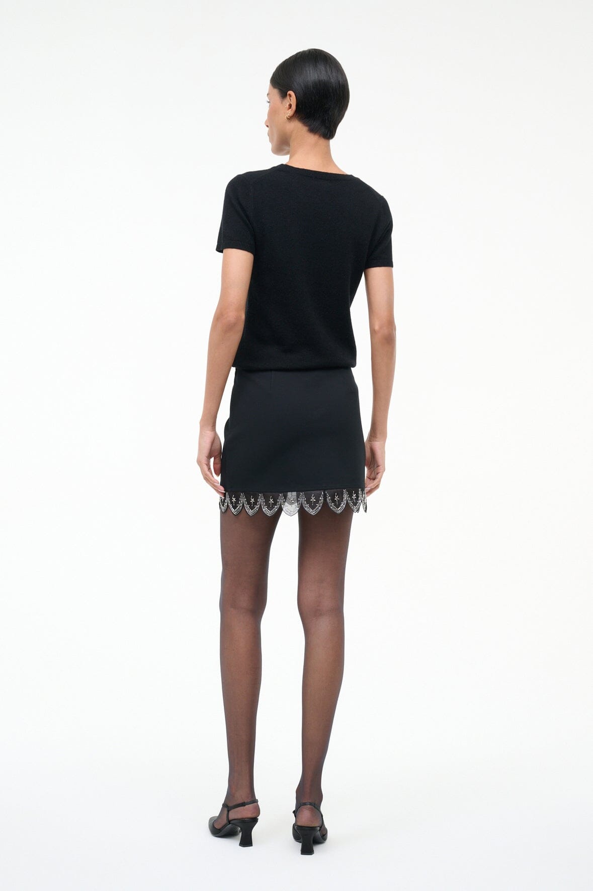 STAUD Sale Tiara Skirt Black