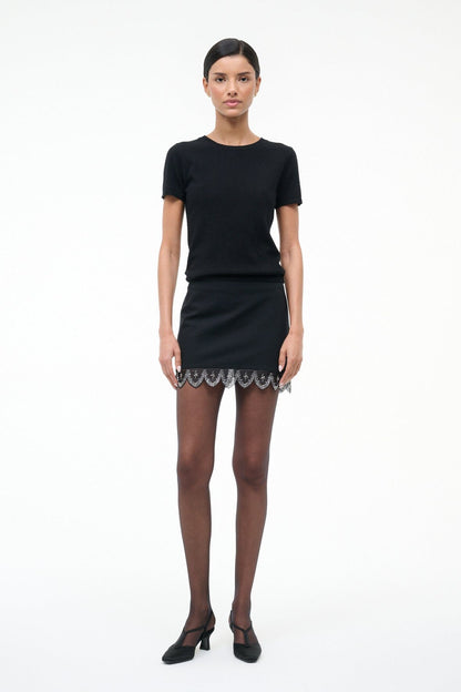 STAUD Sale Tiara Skirt Black