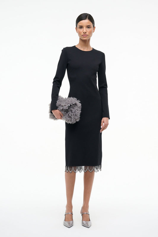 STAUD Sale Hunter Dress Black