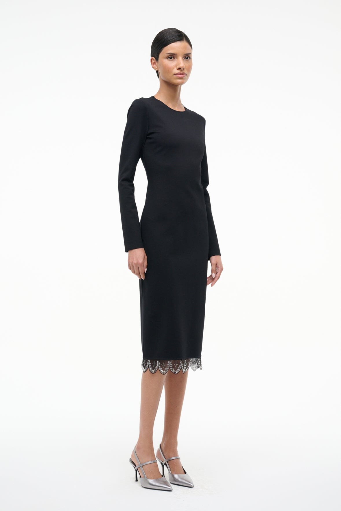STAUD Sale Hunter Dress Black