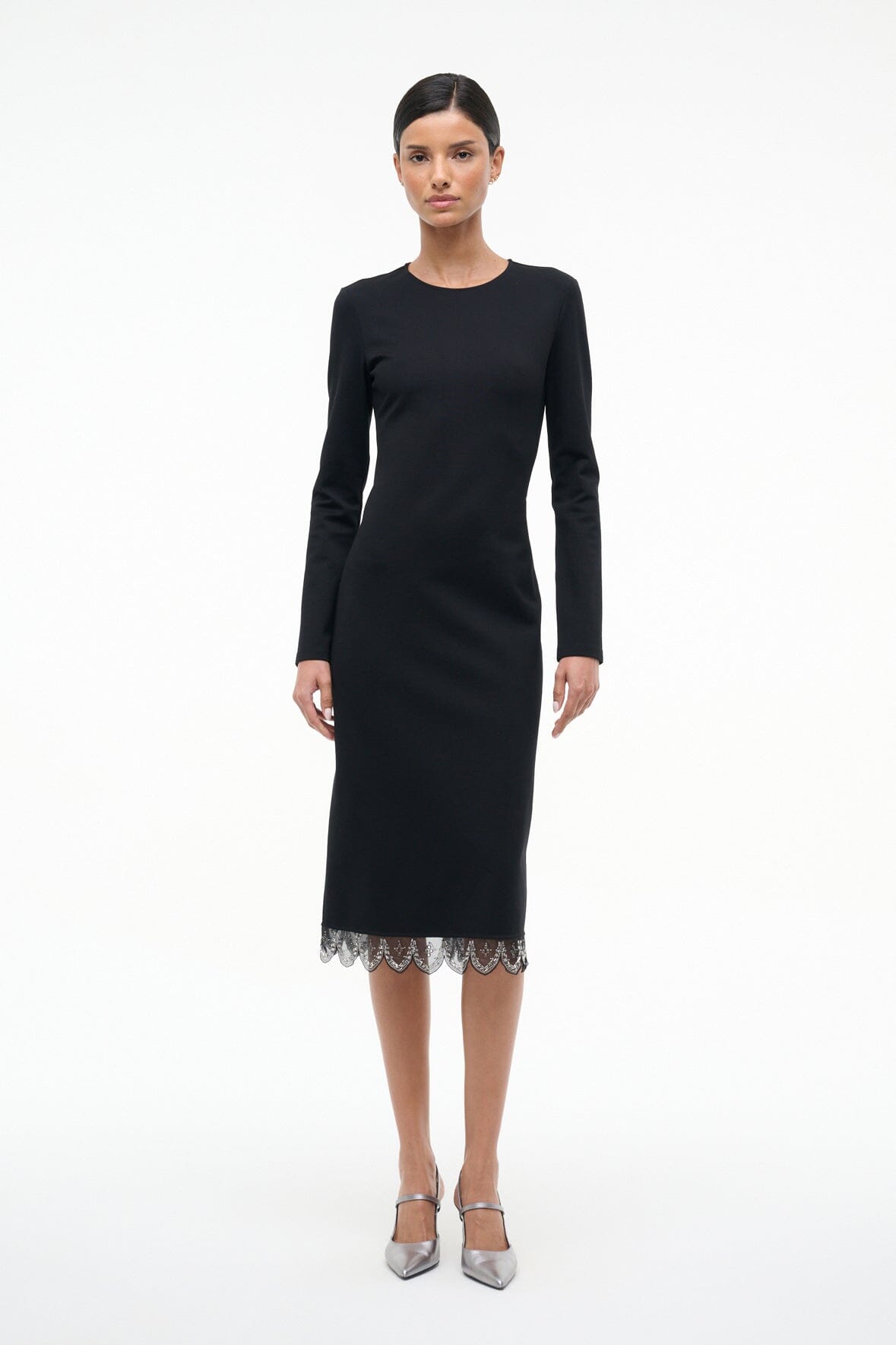 STAUD Sale Hunter Dress Black