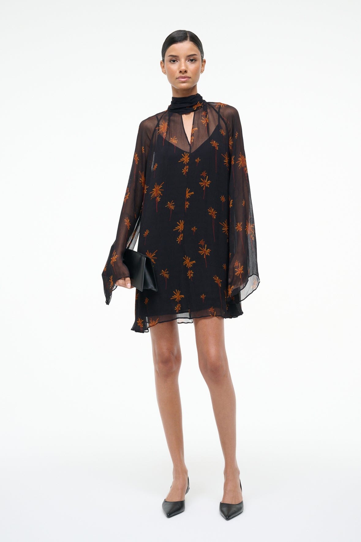 STAUD Sale Esther Mini Dress Autumn Night