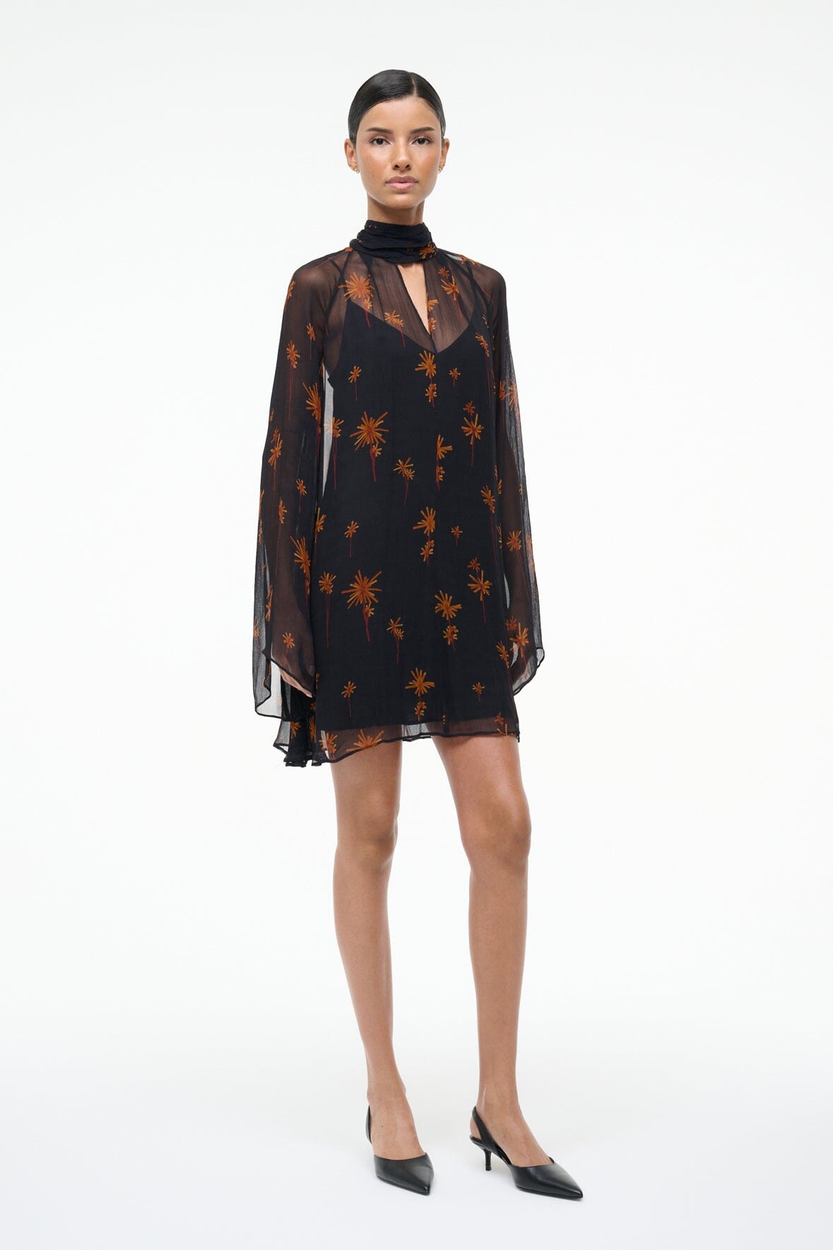 STAUD Sale Esther Mini Dress Autumn Night