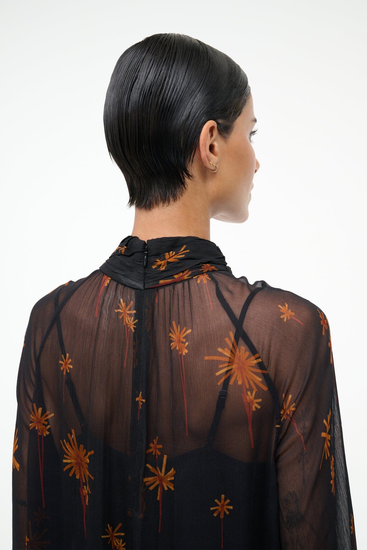 STAUD Sale Esther Mini Dress Autumn Night