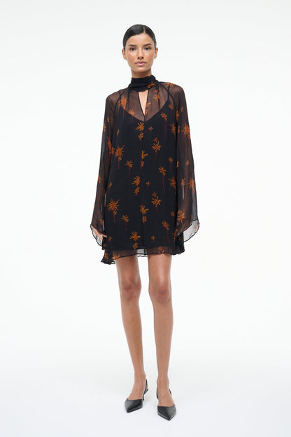 STAUD Sale Esther Mini Dress Autumn Night