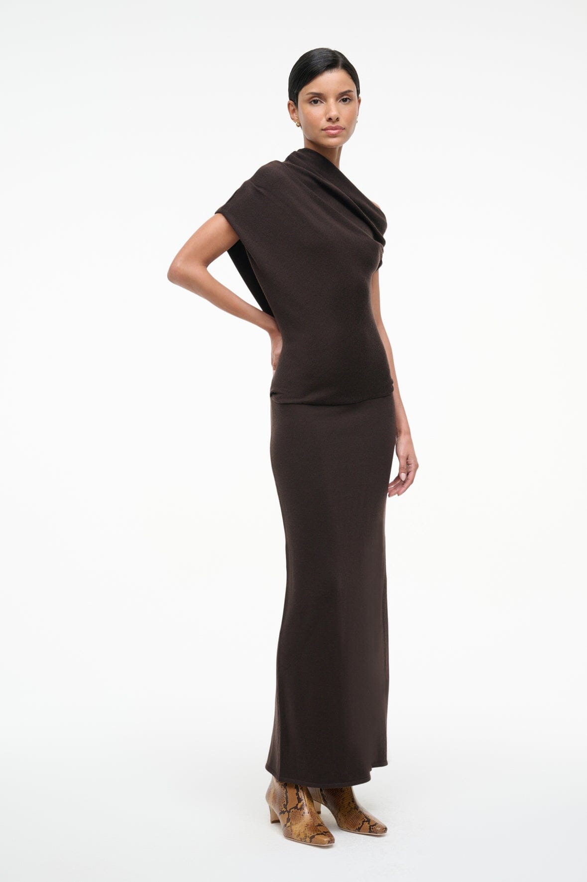 STAUD Sale Mabel Dress Earth