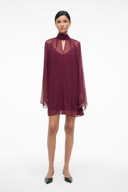 STAUD Sale Esther Mini Dress Syrah