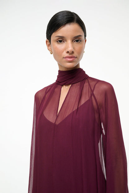 STAUD Sale Esther Mini Dress Syrah