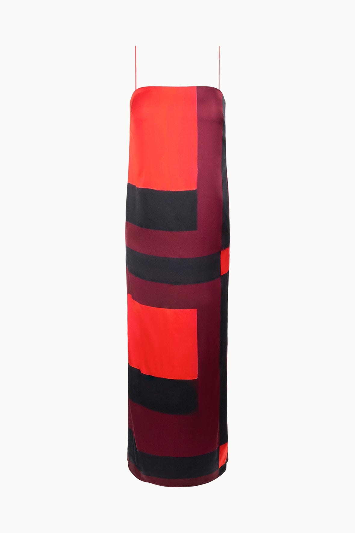 STAUD Sale Mae Silk Dress Ruby Prism