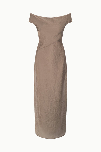 STAUD Sale Cheyenne Dress Taupe