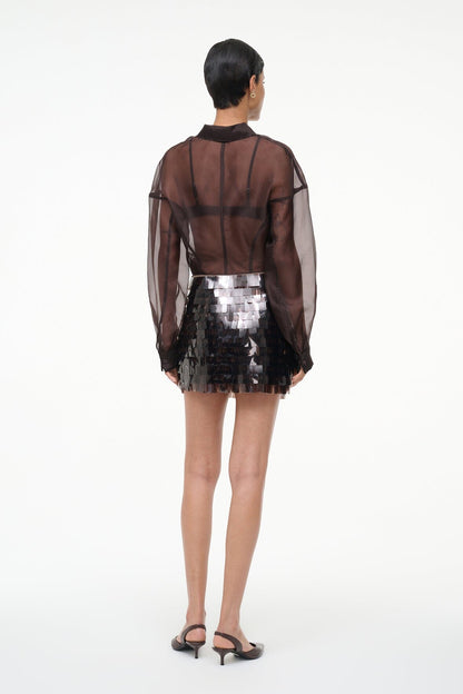 STAUD Sale Max Skirt Earth