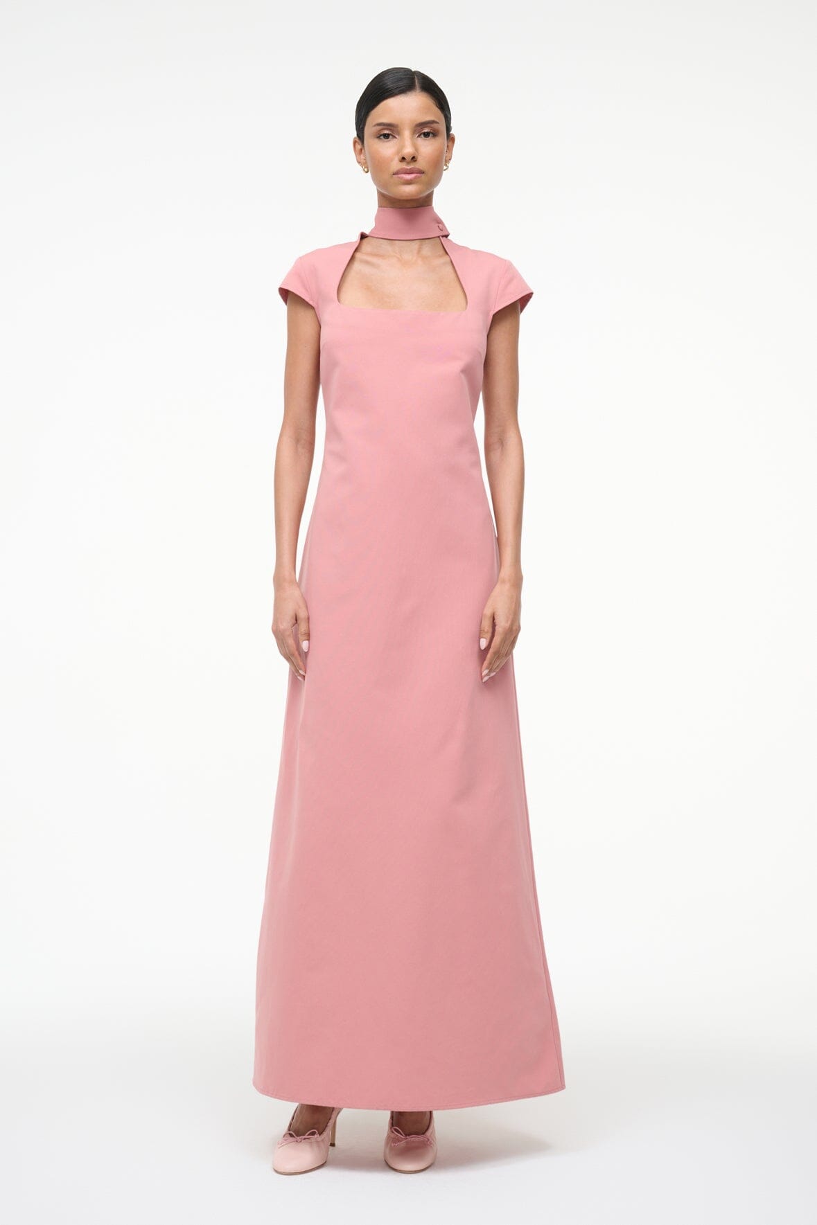 STAUD Sale Ingrid Dress Rosewater