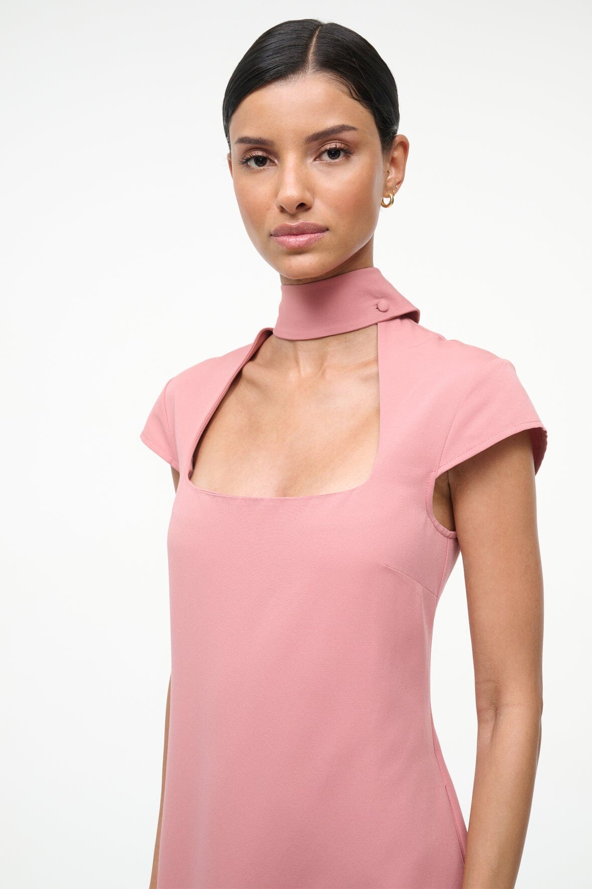STAUD Sale Ingrid Dress Rosewater