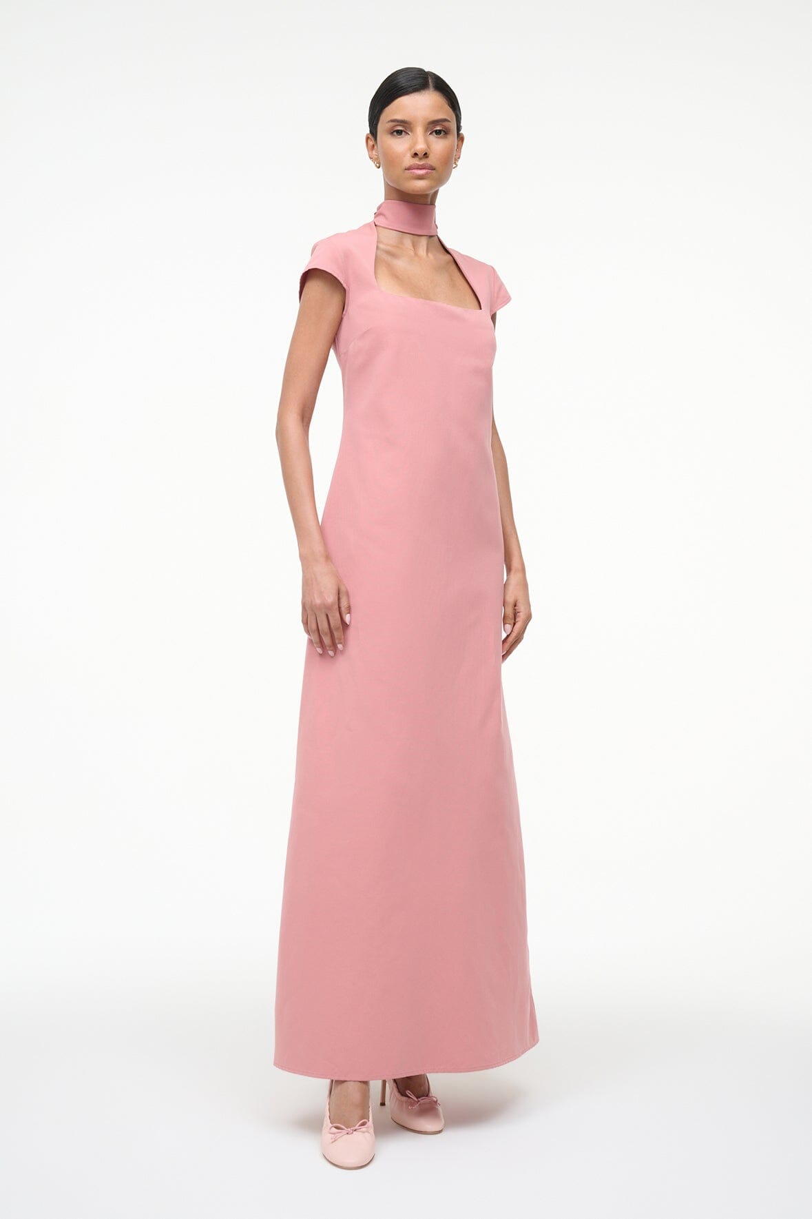 STAUD Sale Ingrid Dress Rosewater