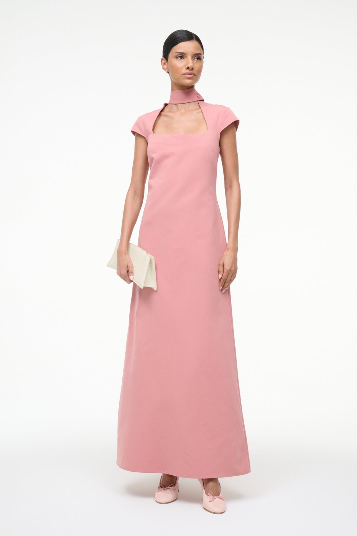 STAUD Sale Ingrid Dress Rosewater