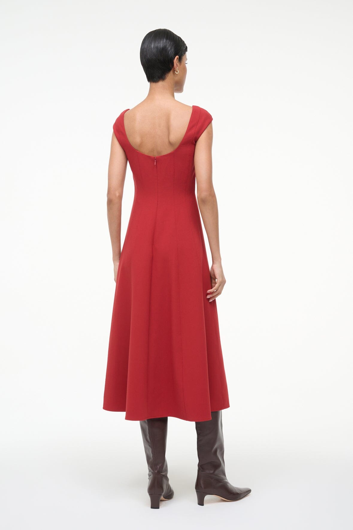 STAUD Sale Charlotte Dress Rouge