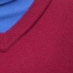 STAUD Sale Doris Cashmere Sweater Crimson Sapphire