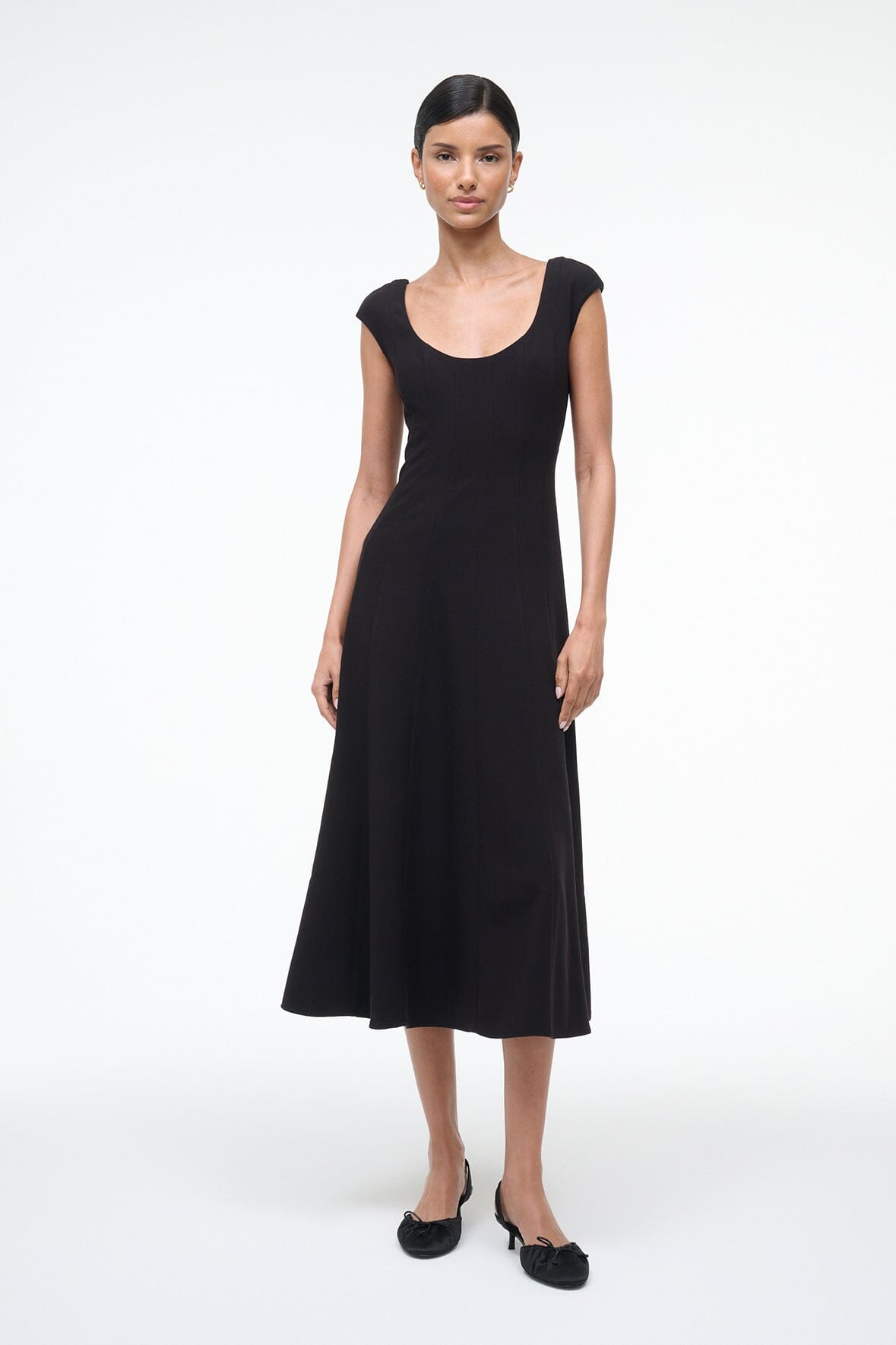 STAUD Sale Charlotte Dress Black