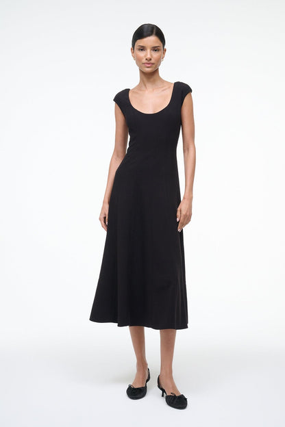 STAUD Sale Charlotte Dress Black