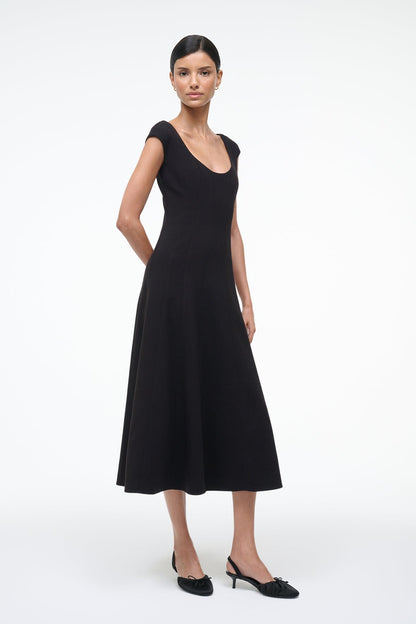 STAUD Sale Charlotte Dress Black