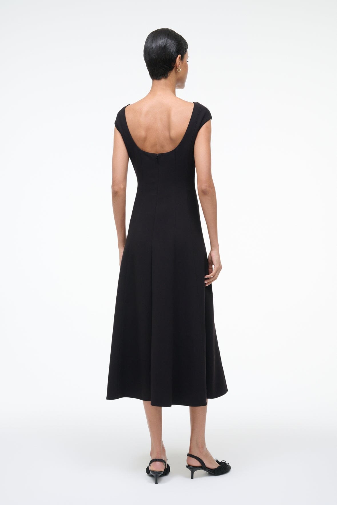 STAUD Sale Charlotte Dress Black