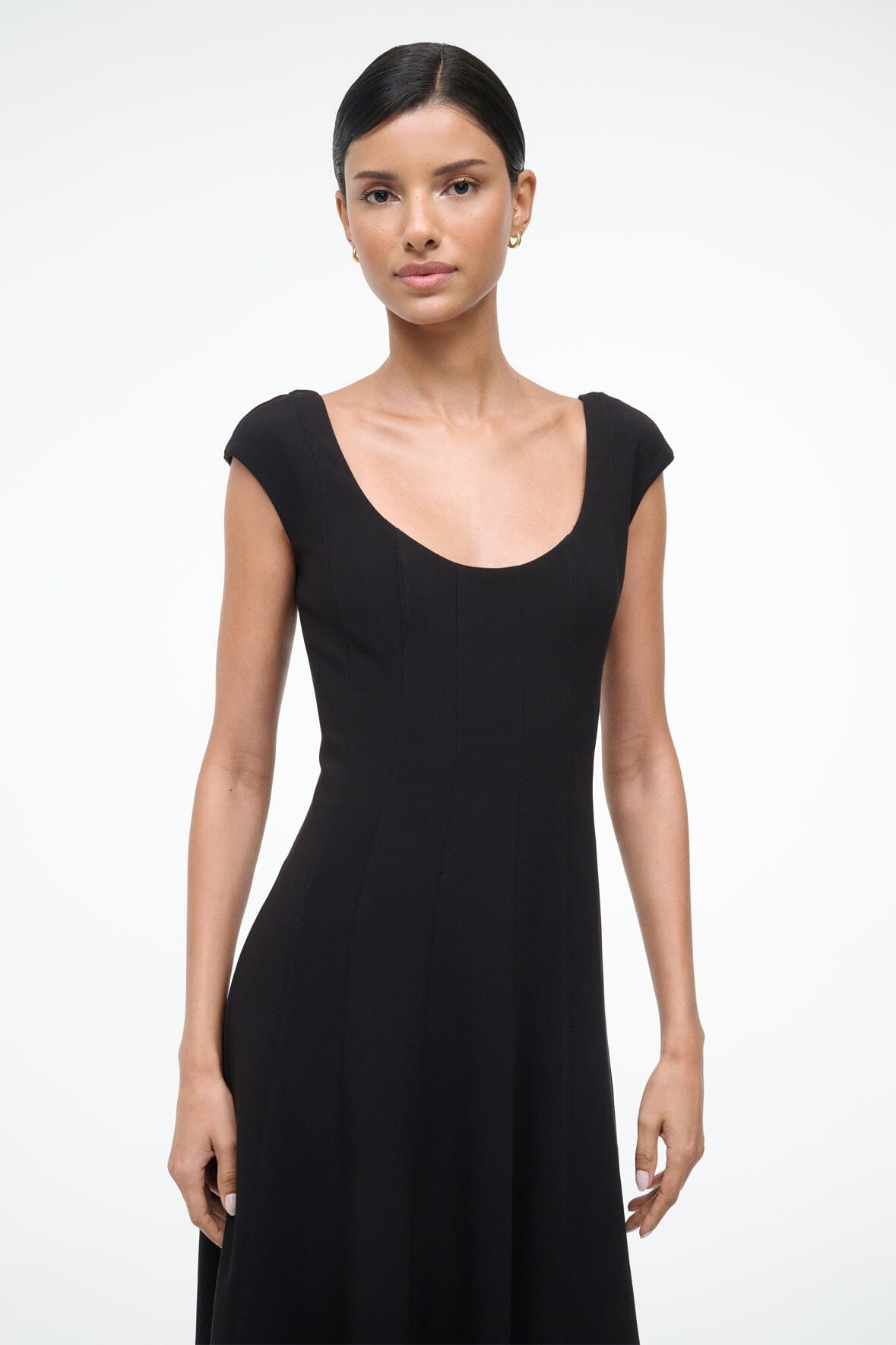 STAUD Sale Charlotte Dress Black
