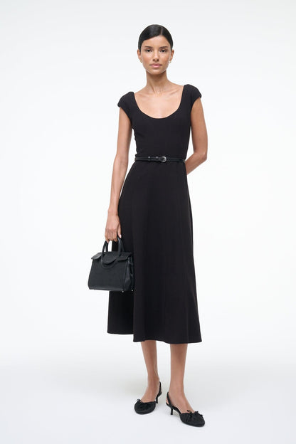 STAUD Sale Charlotte Dress Black
